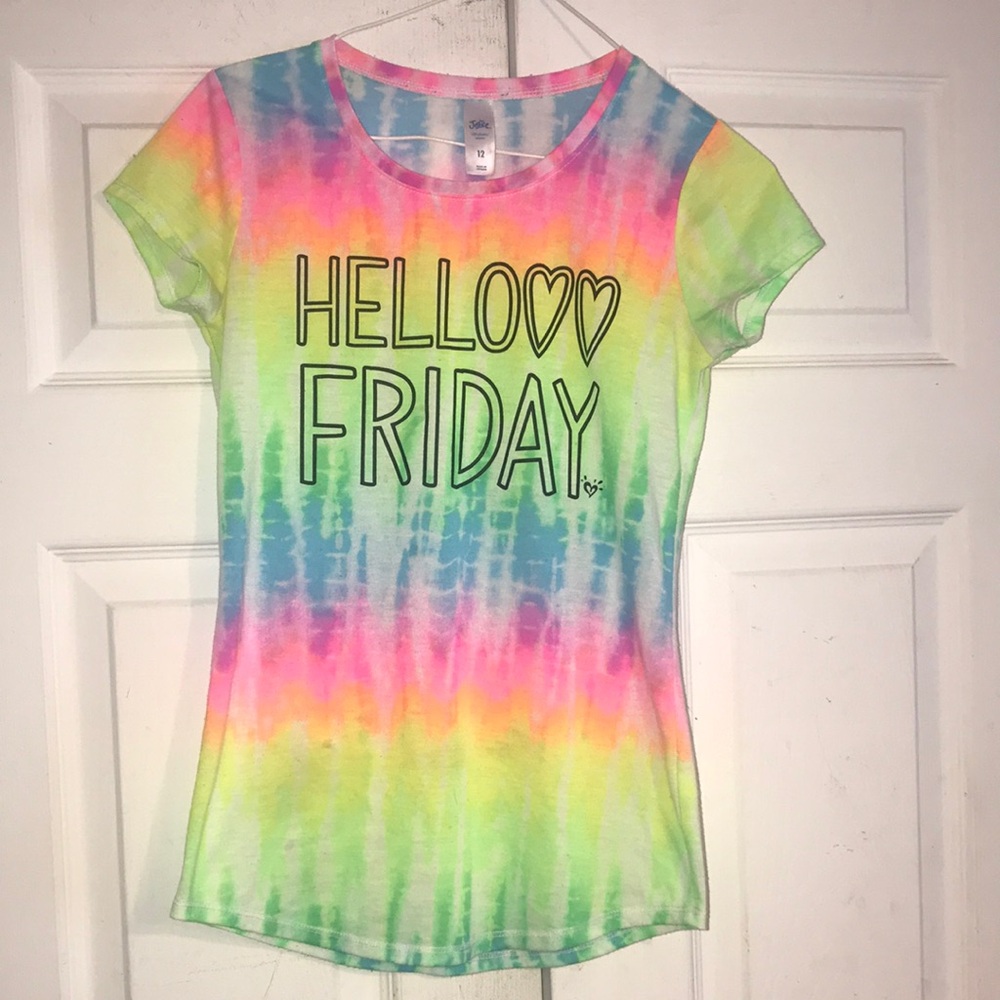 Girl’s Justice Colorful Tie-Dye Shirt